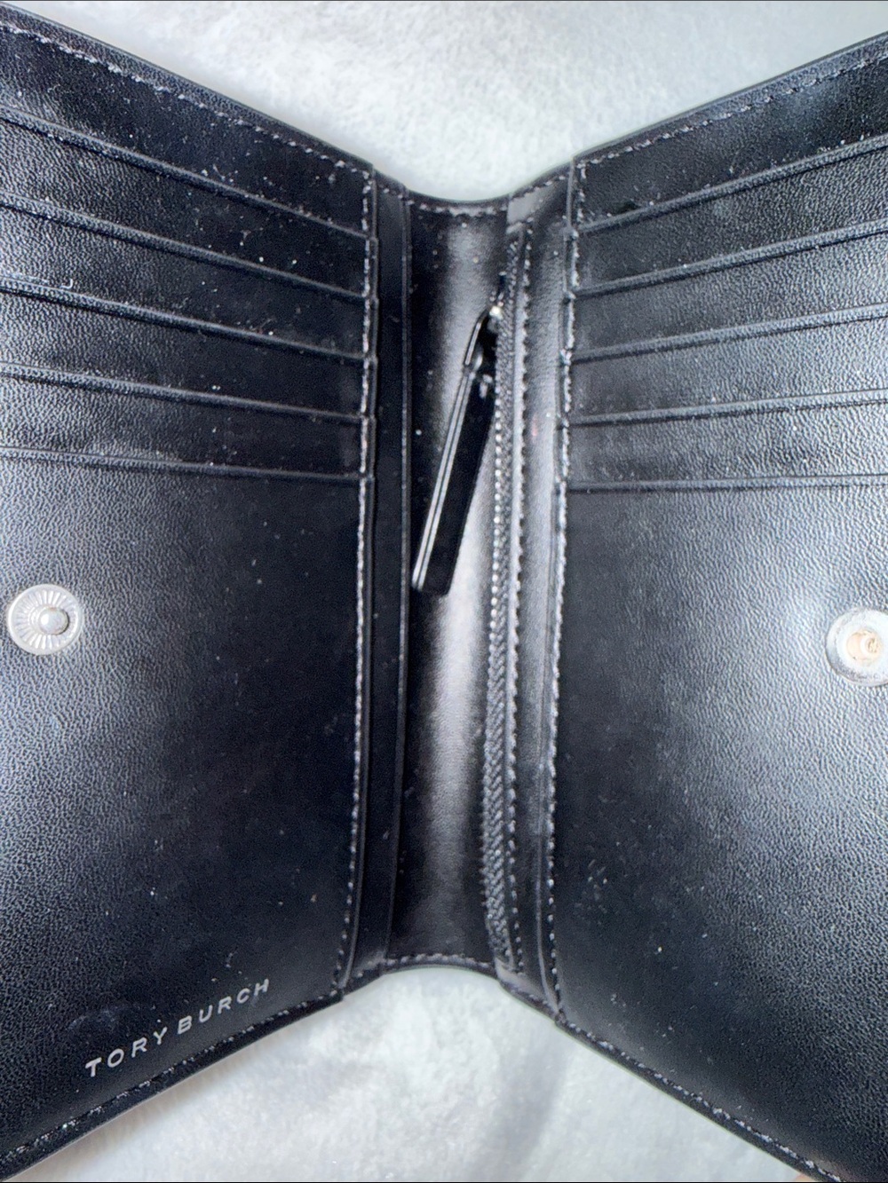 Tory Burch Black Quilted Wallet - Picture 3 of 7